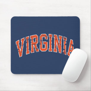 Virginia Wordmark Distressed Mouse Mat
