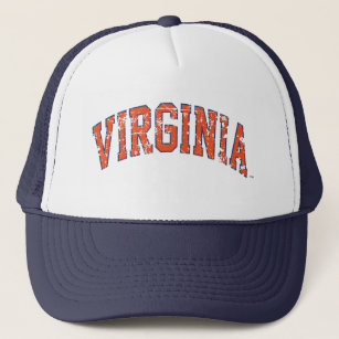 Virginia Wordmark Distressed Trucker Hat