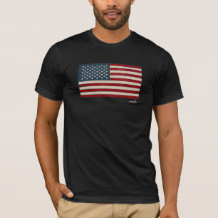 Virginia Wright Patriotic Vintage Distressed USA T-Shirt