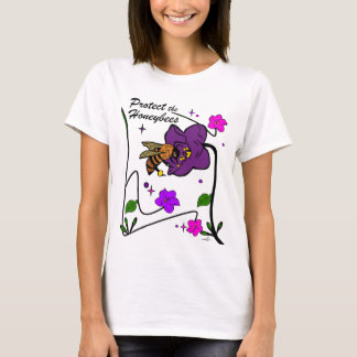 Virginia Wright Protect the Honeybees Floral T-Shirt