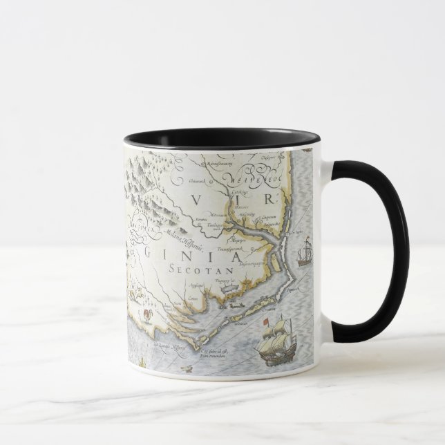 Virginiae Item et Floridae Americae provinciarum 3 Mug (Right)