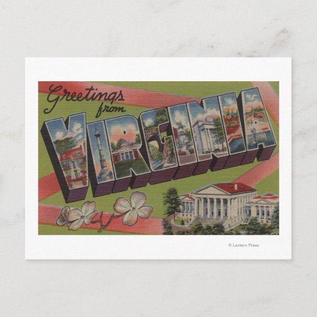 VirginiaLarge Letter ScenesVirginia 2 Postcard (Front)