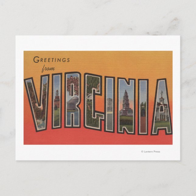 VirginiaLarge Letter ScenesVirginia 3 Postcard (Front)