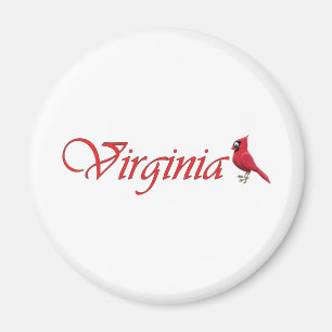 Virginian Cardinal Magnet