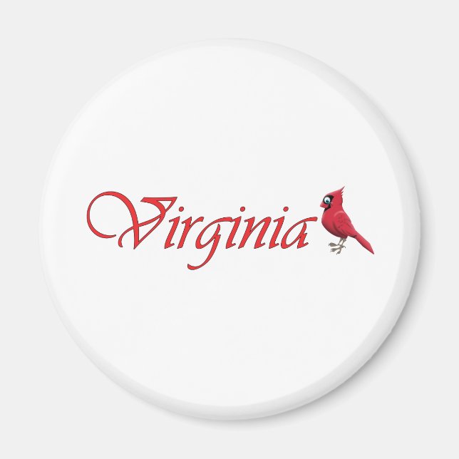 Virginian Cardinal Magnet (Front)