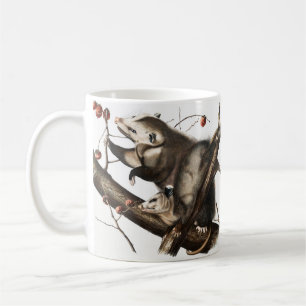 Virginian Opossum Didelphis Virginia Illustration Coffee Mug