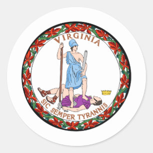 Virginian Seal, Seal of Virginia Sticker