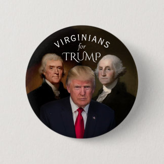 Virginians for Trump 6 Cm Round Badge
