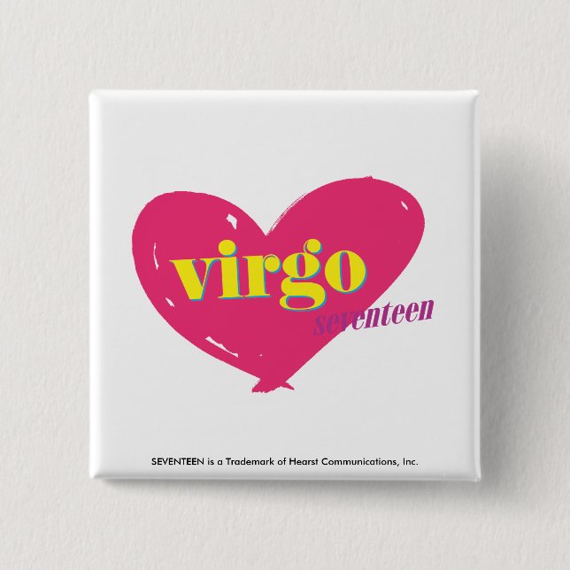 Virgo 15 Cm Square Badge (Front)