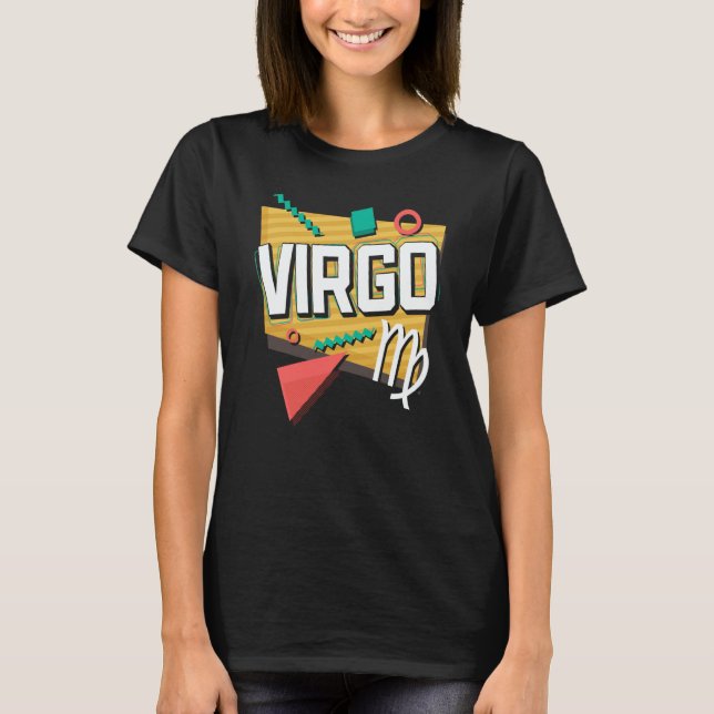 Virgo 90s Horoscope Zodiac Sign Astrology T-Shirt (Front)