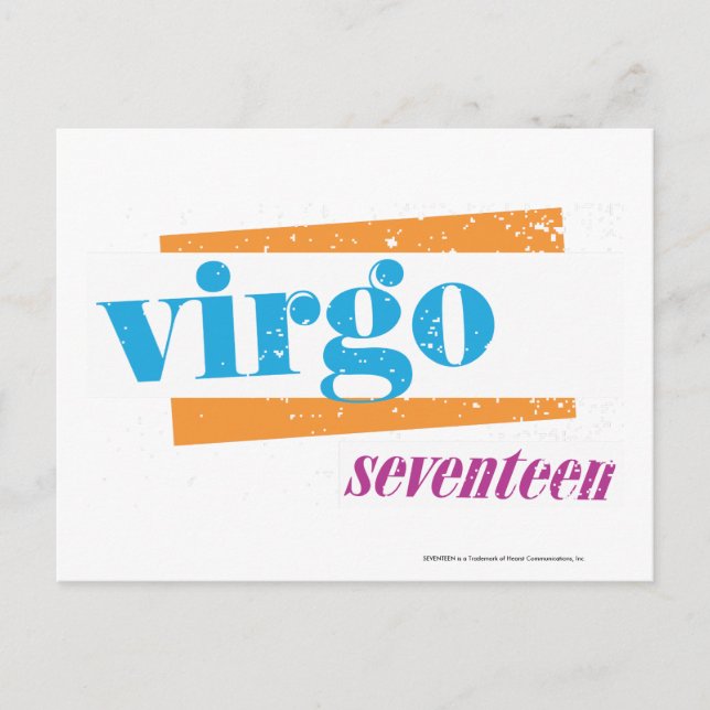 Virgo Aqua Postcard (Front)