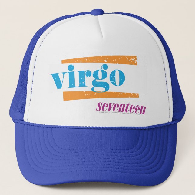 Virgo Aqua Trucker Hat (Front)