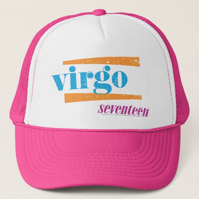 Virgo Aqua Trucker Hat (Front)
