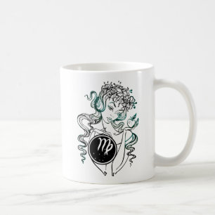 Virgo Art Deco Lady Coffee Mug