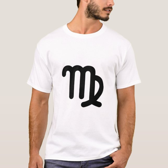 Virgo Astrological Symbol Sign 3 T-Shirt (Front)