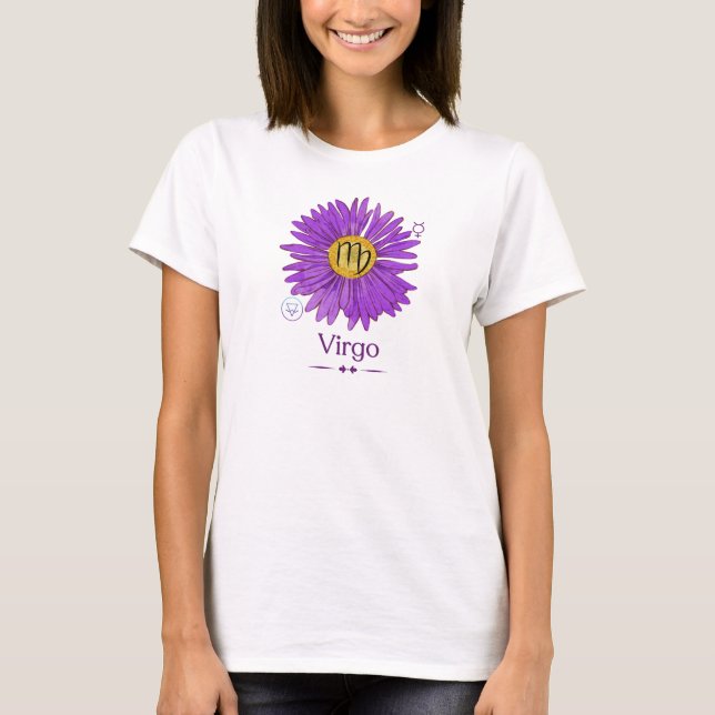 Virgo Astrology Sign T-shirt | Virgo Zodiac Symbol (Front)