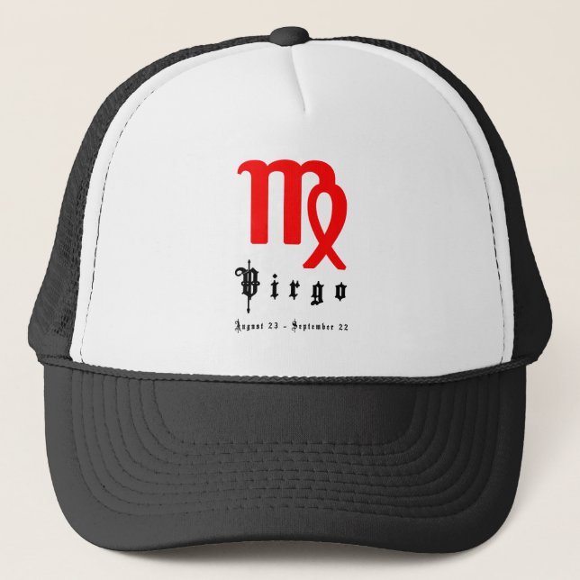 Virgo, August 23 - September 22 Trucker Hat (Front)