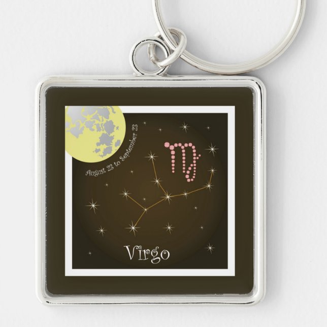 Virgo August 23 to September 23 Schlüsselanhänger Key Ring (Front)