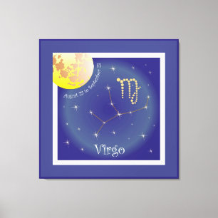 Virgo August 23 to September 23 screen Canvas Print