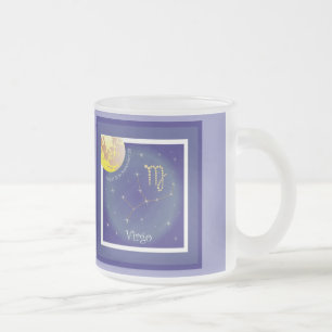 Virgo August 23 to September 23 Tasse Frosted Glass Coffee Mug