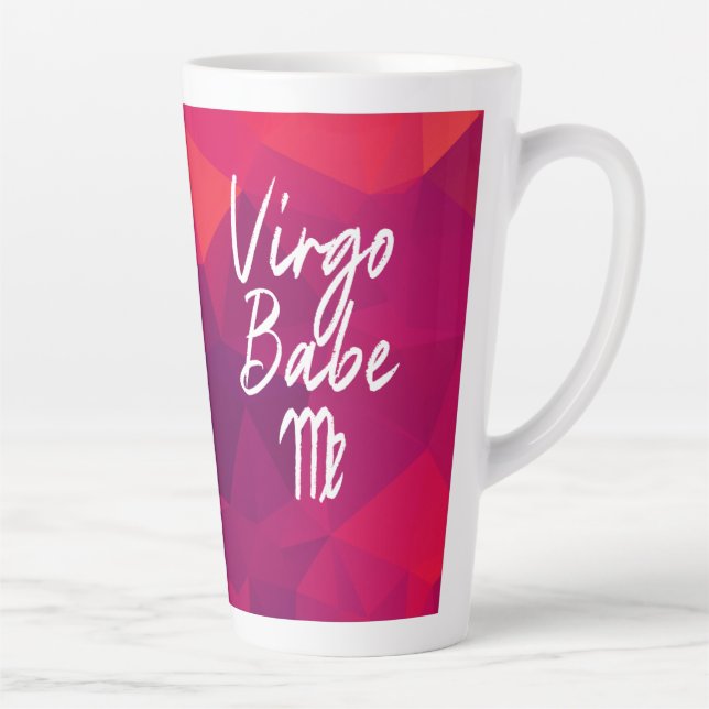Virgo Babe Zodiac Star Sign Birthday  Latte Mug (Right)