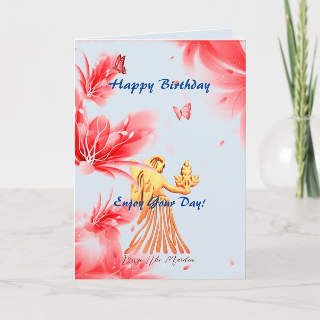Virgo Birthday (Aug 23 – Sept 22) Card (Front)