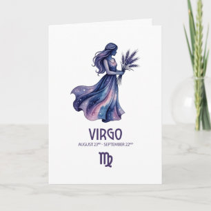 Virgo Birthday Card