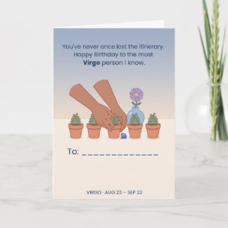 Virgo Birthday Card | Zodiac Sign Funny Birthday C