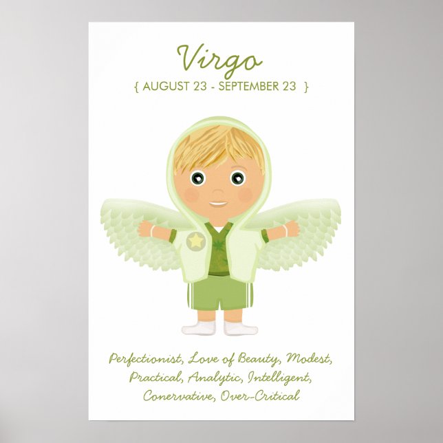 Virgo - Boy Horoscope Poster (Front)