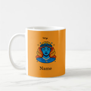 Virgo Celestial Goddess - Aesthetic Zodiac Art Coffee Mug