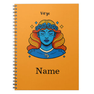 Virgo Celestial Goddess - Aesthetic Zodiac Art Notebook