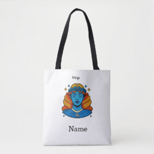 Virgo Celestial Goddess - Aesthetic Zodiac Art Tote Bag