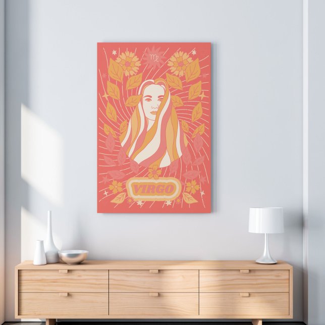 Virgo Celestial Zodiac Pastel Dreams Wall Arts Canvas Print (Creator Uploaded)