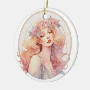 Virgo Ceramic Tree Decoration