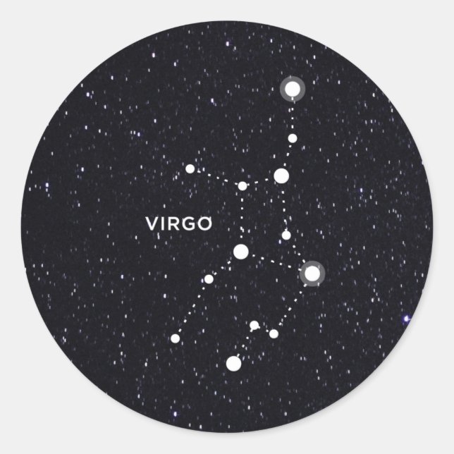 Virgo Classic Round Sticker (Front)