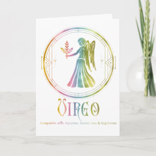 Virgo Compatibility Birthday Greeting Card