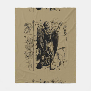 Virgo Constellation Hevelius 1690 Aug23 - Sept22 Fleece Blanket