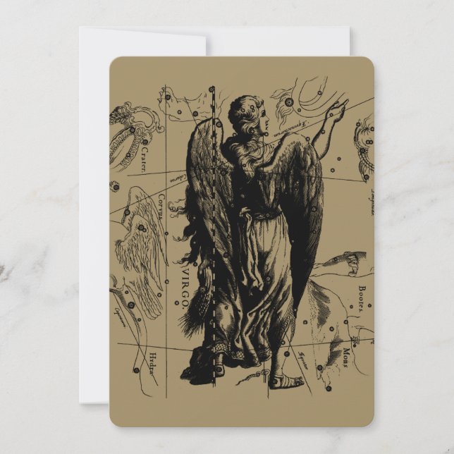 Virgo Constellation Hevelius 1690 Aug 23  Sept 22 (Front)