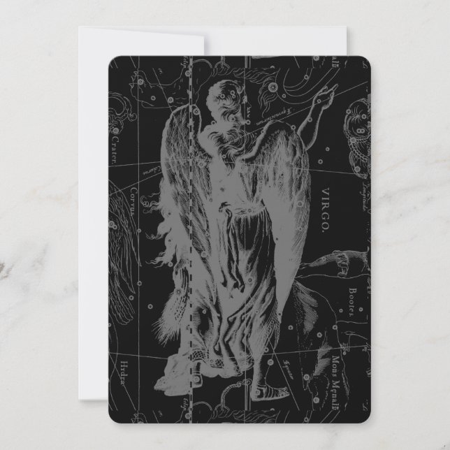 Virgo Constellation Hevelius 1690 Vintage (Front)