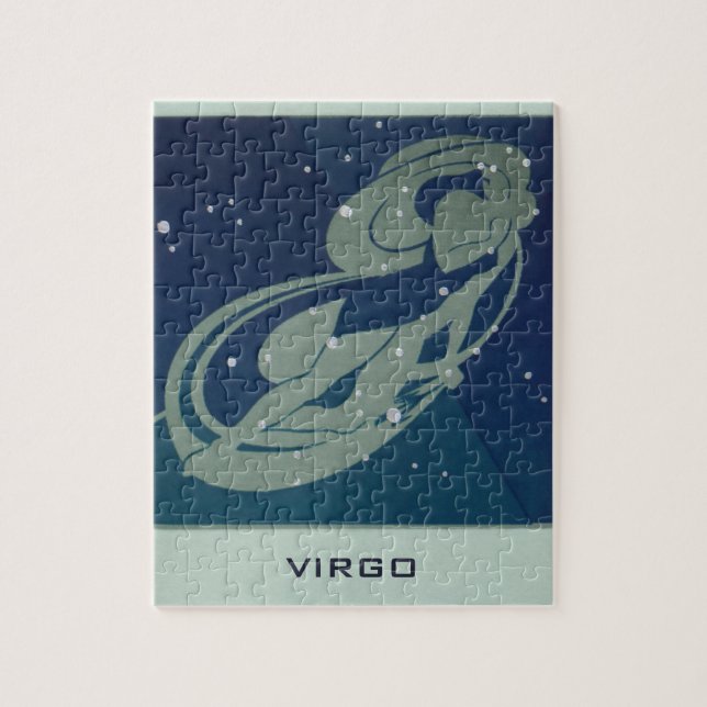 Virgo Constellation Vintage Zodiac Astrology Jigsaw Puzzle (Vertical)