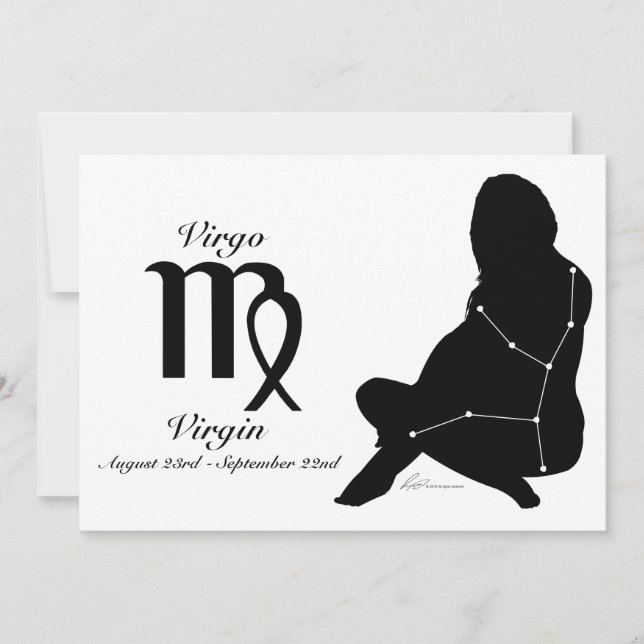 Virgo Constellation/Zodiac Invitation (Front)