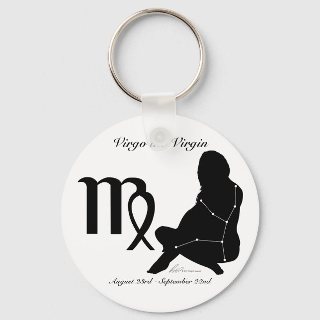 Virgo Constellation/Zodiac Keychain (Front)