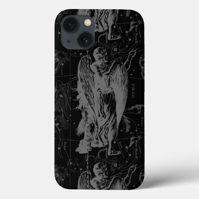 Virgo Constellation Zodiac Map Hevelius 1690 Case-Mate iPhone Case (Back)