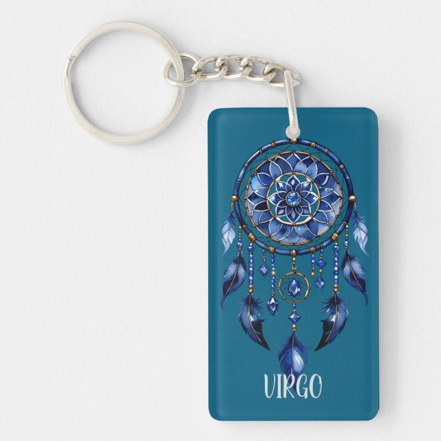 Virgo Dreamcatcher Key Ring (Front)