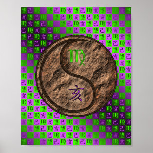 Virgo & Earth Boar Poster