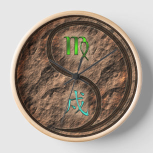 Virgo & Earth Dog Clock