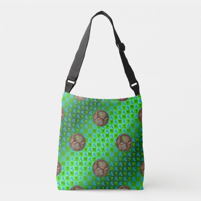 Virgo & Earth Dog Crossbody Bag (Front)