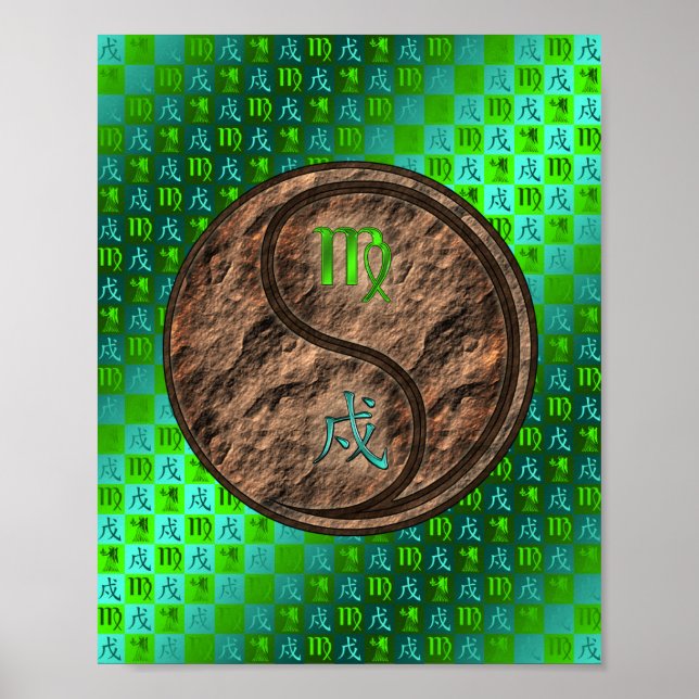 Virgo & Earth Dog Poster (Front)