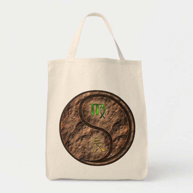 Virgo & Earth Dragon Tote Bag (Front)