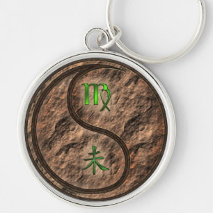 Virgo & Earth Goat Key Ring